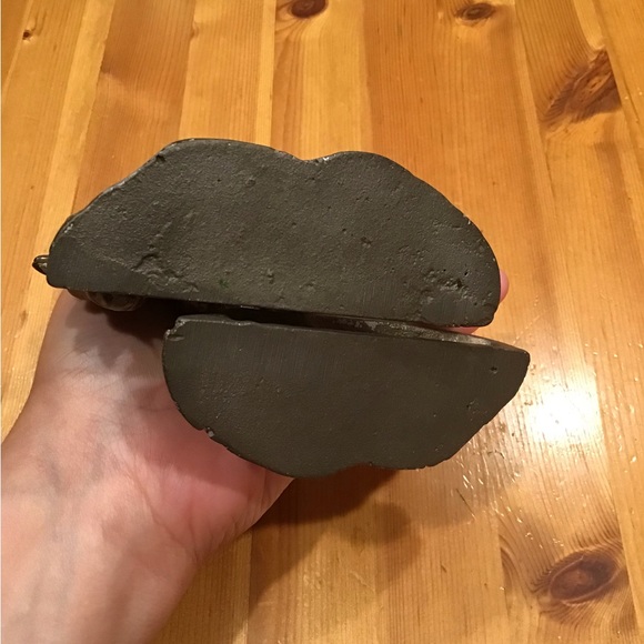 ANTIQUE NATIVE AMERICAN BRONZED CAST IRON BOOKENDS VINTAGE END OF THE TR… - Picture 8 of 10